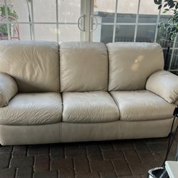 Free Leather Sofa & Love Seat
