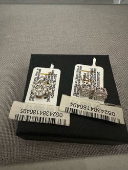 Matching Diamond Necklace And Earrings