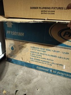 Toilet bowl , new , $20