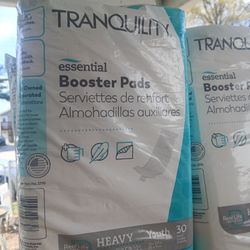 New Tranquility Booster Pads Youth 30 Pr Packs We Have 16 Packs They Are $60 Dollars For All Of Them