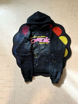 Spider hoddie pink