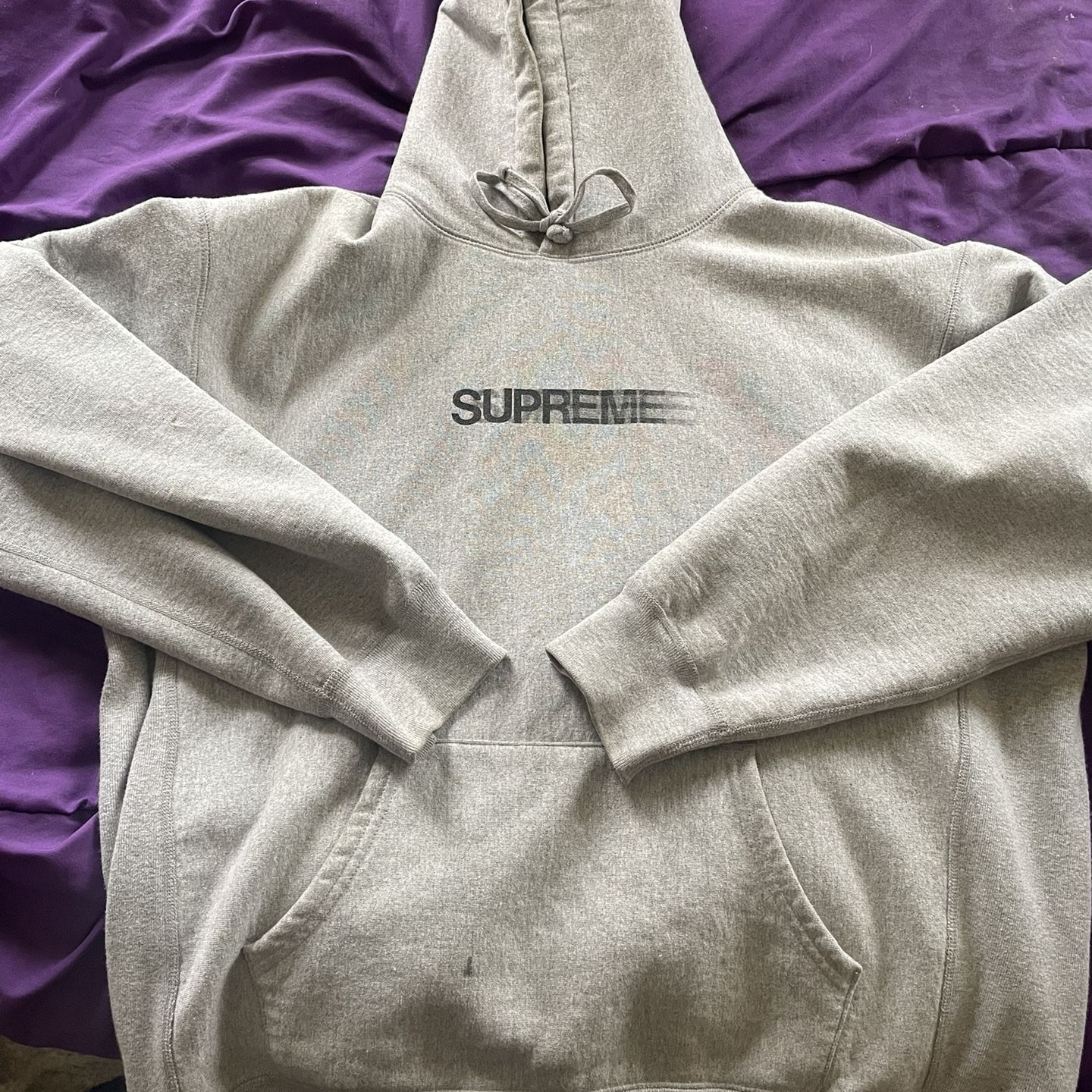 Supreme Motion Logo Hoodie Grey Supreme X Swarovski Motion Logo Hooded
