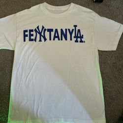 Blue And White NY to LA Fent Tee