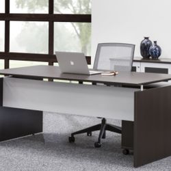 Safco Medina 72” Desk, Mocha TOP ONLY