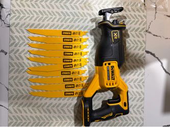 DeWalt DCS382 XR 20V Brushless Reciprocating Saw Sawzall with 10 Blades