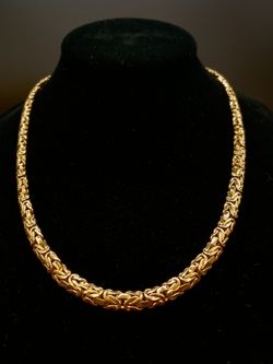 18" 8MM BYZANTINE CHAIN #34279