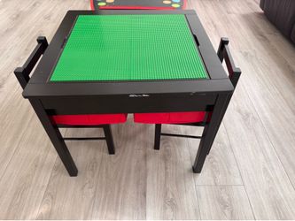 Lego table with two chairs