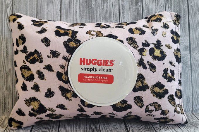 Gold Leopard Huggies Wipes Cover 