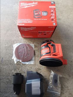 New Milwaukee 5" Random Orbital Sander M18  - Tool Only