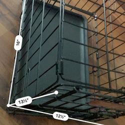 Small Dog Crate. 18X 12X14 iCrate 1518 Single Door Folding Dog Crate