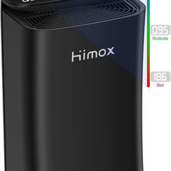 HIMOX Air Purifiers for Home Large Room, Smart WiFi, PM2.5 Monitor H14 True Hepa Shipping Available 