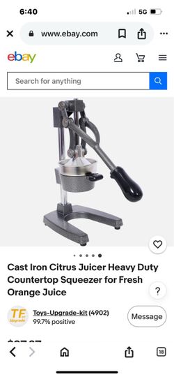 Cast heavy duty squeezer