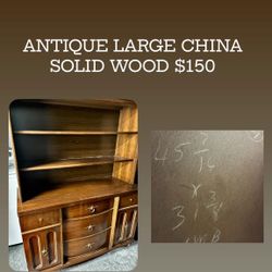 ANTIQUE LARGE CHINA SOLID WOOD