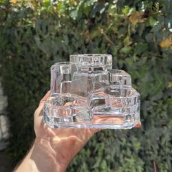 Crystal Partylite 5 candle holder
