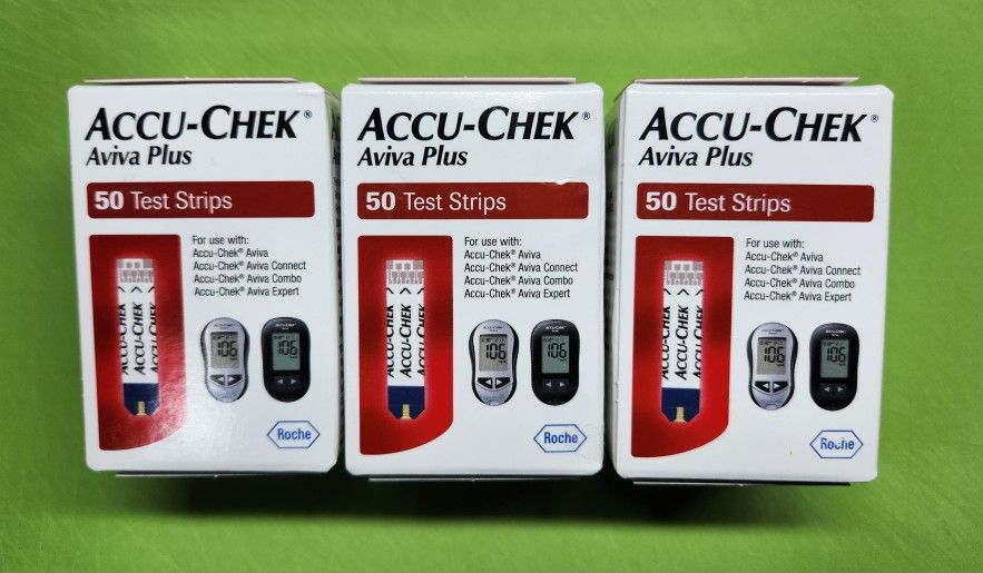 Accu-chek Glucose Test Strips 3 Boxes Of 50
