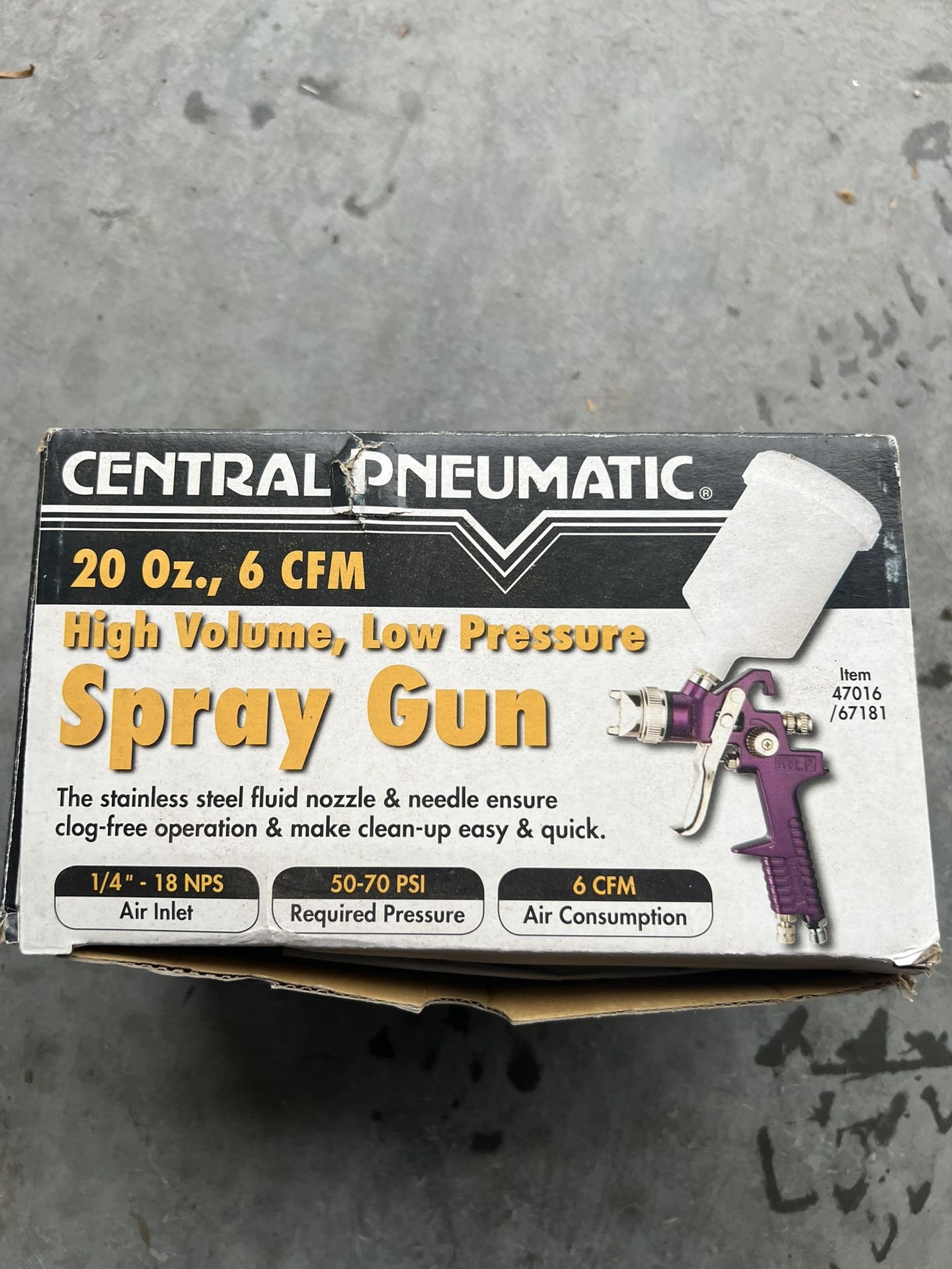 Central Pneumatic Spray Gun 