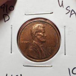 1910 D Lincoln  Antique Restrike Coin