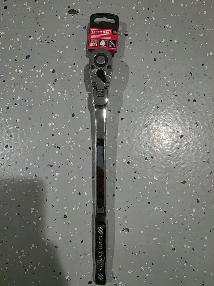 CRAFTSMAN 72 -Tooth 1/2-in Drive Chrome Handle Ratchet