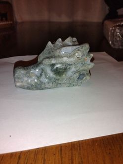 Crystals dragon skull