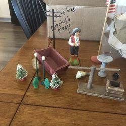 1940s-50s Plastic and Lead Figurines and Houses