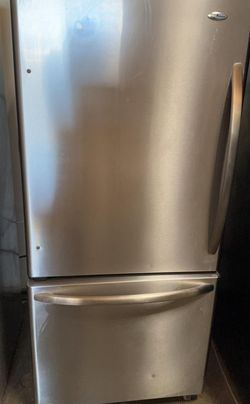 Amana Bottom Freezer Stainless Steel Refrigerator
