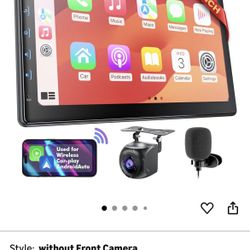 🆕 In 📦 1️⃣0️⃣In IPS Touch Screen Double Din Car Stereo Compatible with Wireless Carplay,Android Auto,Mirrorlink-Car Radio Audio Stereo Receiver with