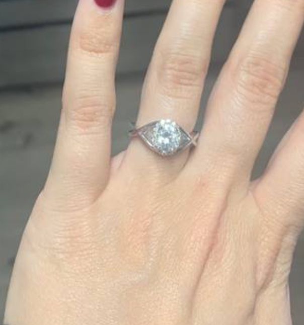 Moissanite Engagement Ring