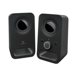 Logitech Multimedia Speakers Z150 with Clear Stereo Sound (Midnight Black, 3W RMS) $18