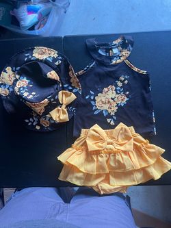 6-9 month three piece outfit
