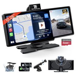 Tecxerllon 10.26 Wireless CarPlay/Android Auto Display