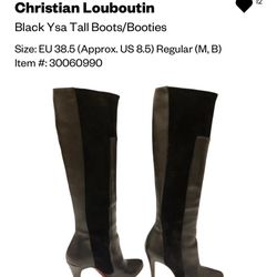 Christian Louboutin  Tall Brown/black Boots