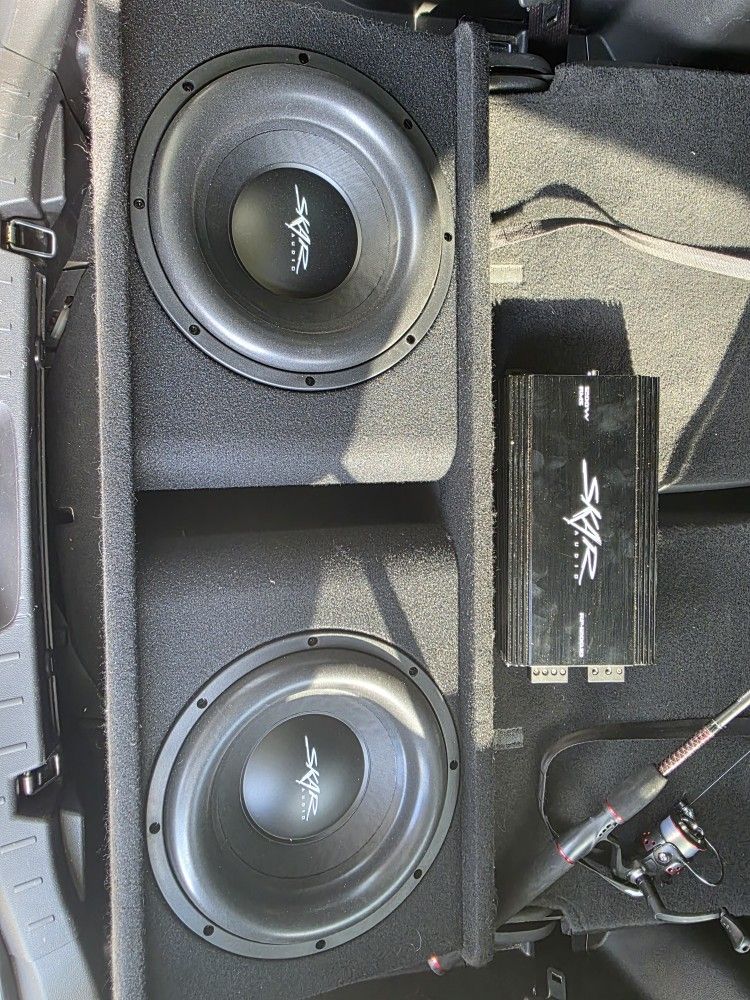 Skar 12 Subs And Box With 1200 Watt Amp