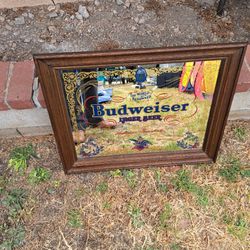 Vintage  Budweiser  Bar Mirror