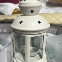 Rotera Lantern White Tea Light Candle Holder 