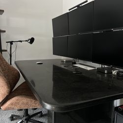 Granite Executive Desk – Modern and Solid