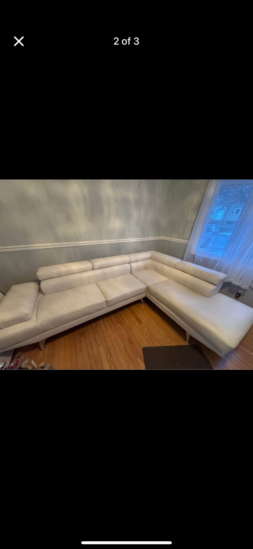 White Leather Couches