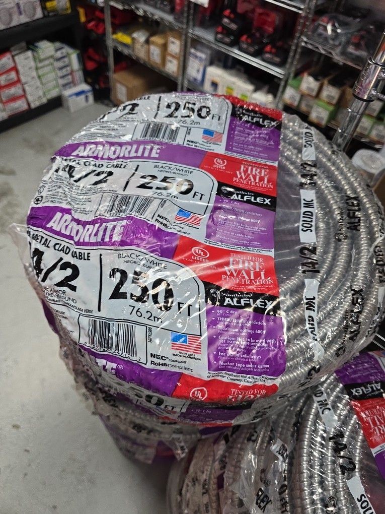 14/2 Metal Clad Mc Cable Wire Armored