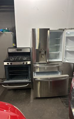 STOVE AND fridge DELIVERY FREE 4 Months Warranty 4 Meses De Garantía 