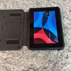 Kindle fire with Leather Case