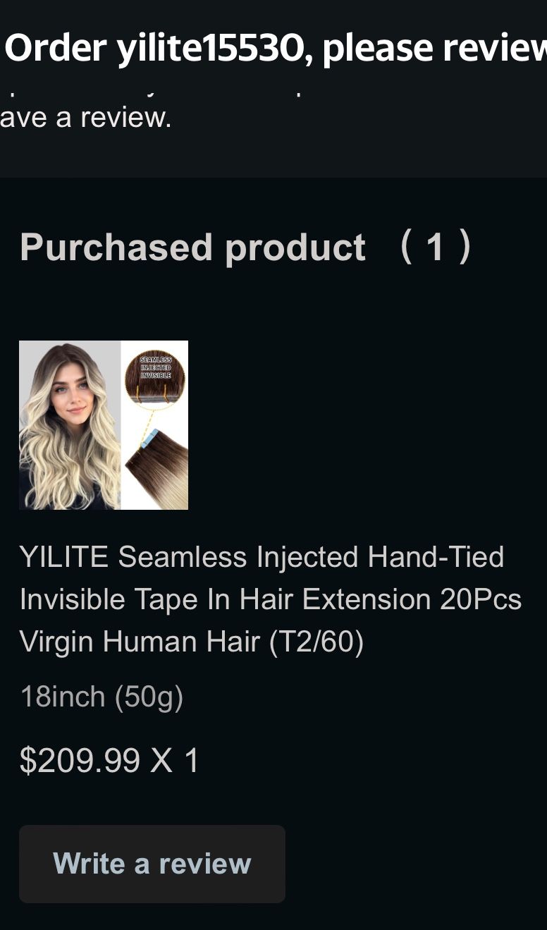 18 Inch Intact Tape Extensions