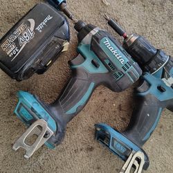 Makita Set Drill And Impact One Batery