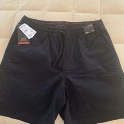 Men's Vans Black Shorts With Pickets Brand New 