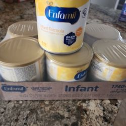  7 Cans Of Enfamil 