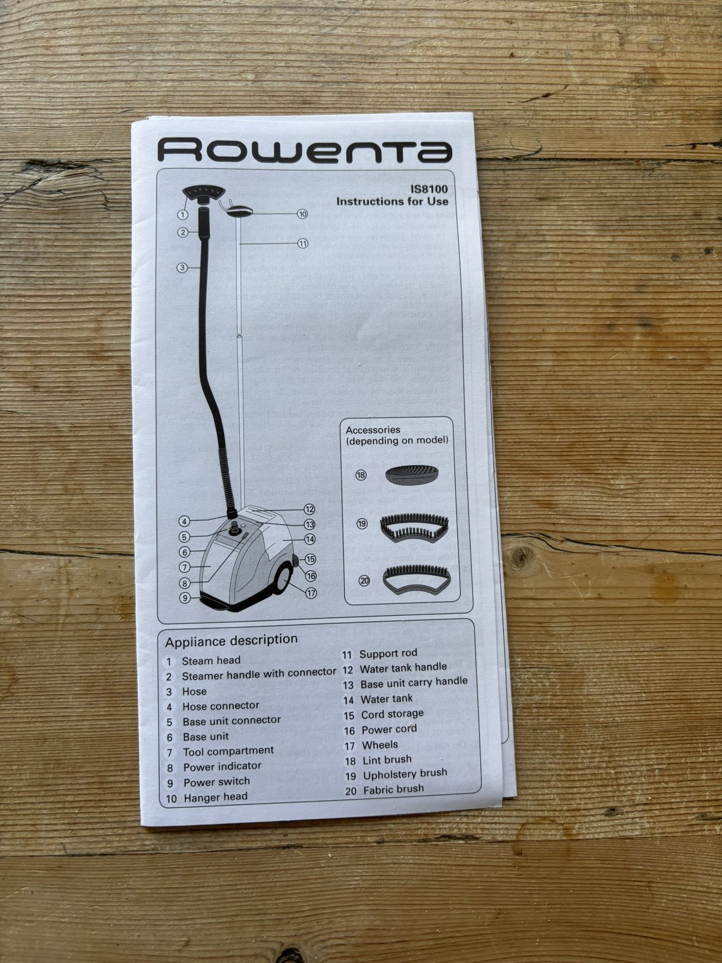 Rowenta Standing Garment Steamer