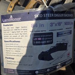 SKID STEER DIGGER BACKHOE