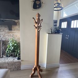 Mission style vintage coat hanger