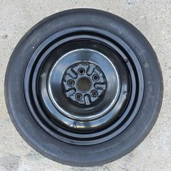 Spare tire off my 2012 Toyota Prius.   5x100mm bolt pattern.  Fits 2004-2015 Toyota prius 