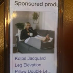 Leg elevation support pillow 