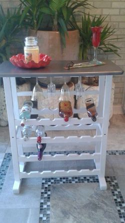 Bar with wine rack