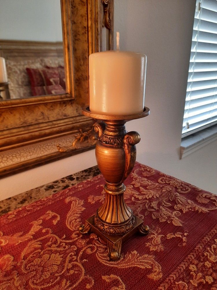 Small Candle Holder And Candle